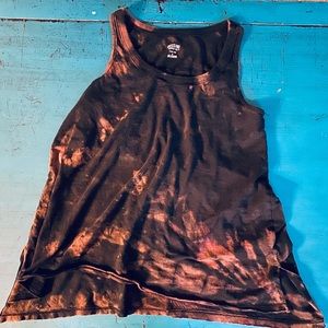 S mossimo custom reverse tie dye tank